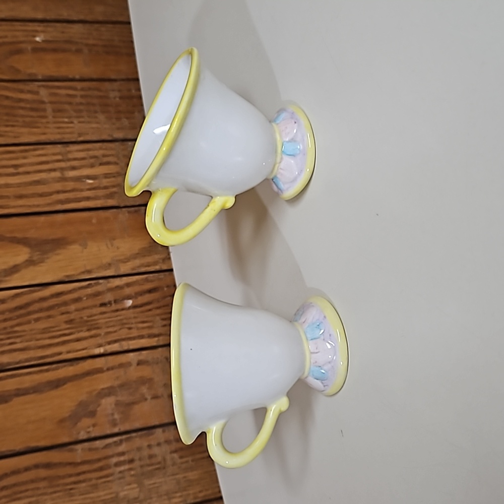 Disney Beauty and The Beast Ms. Pots, Chip and 2 Cups Ceramic Set - Picture 12 of 16